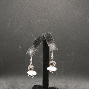 Elegant Dangle Earrings with Beads